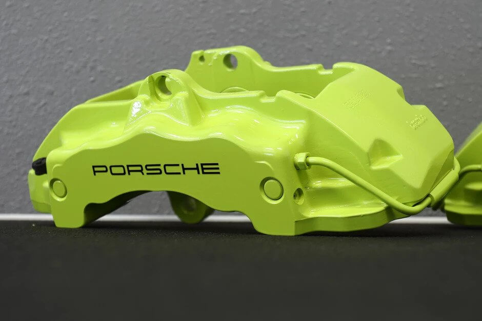 2005 Porsche Cayenne S Custom Painted Acid Green Brake Calipers